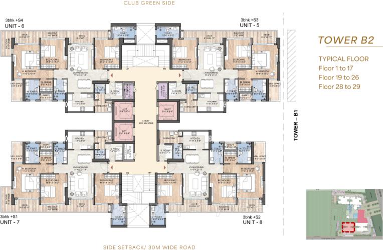 Typical Floor Plan H