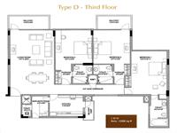 Floor Plan- Third Floor Type- D