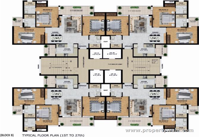 Typical Floor Plan-B