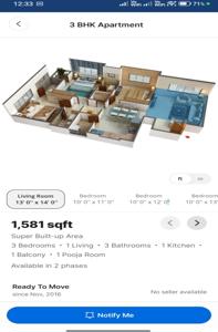 3 Bedroom Apartment for sale in Althan, Surat
