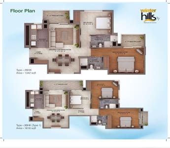 2BHK for sale in Umang Winter Hills, Sector-77, Gurgaon