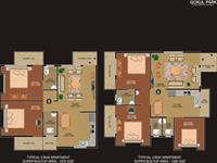 2, 3BHK Floor Plan - A