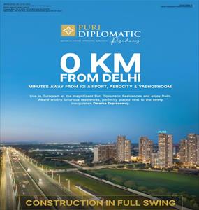 3BHK for sale in Puri Diplomatic Green, Sector-111, Gurgaon