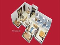 2BHK Even Floor Plan