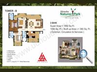 3BHK - 1950 Sq. Ft.