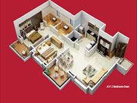 2BHK Odd Floor Plan