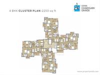4 BHK Cluster Plan