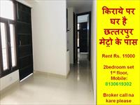 2bhk flat on rent in chattarpur without brokerage