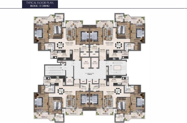 Typical Floor Plan E