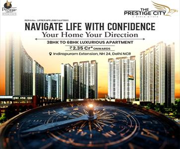 3BHK for sale in The Prestige City, Indirapuram, Ghaziabad