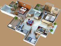 3D Layout Floor Plan-C