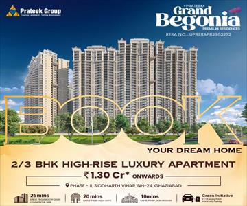 2BHK for sale in Prateek Grand Begonia, Siddharth Vihar, Ghaziabad