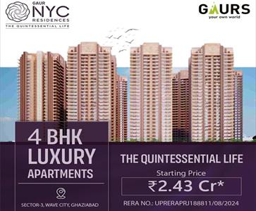 4 Bedroom Apartment for sale in Wave City, Ghaziabad
