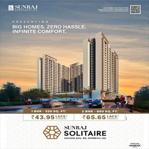1 Bedroom Apartment for sale in Dombivli East, Thane