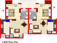1BHK - Floor Plan