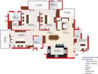 3BHK + S - 1851 Sq. Ft.