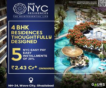 4 Bedroom Apartment for sale in Wave City, Ghaziabad