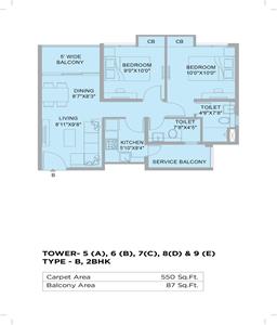 2 Bedroom Apartment for sale in PS The 102, Joka, Kolkata