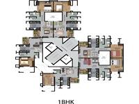 Floor Plan of 1 BHK