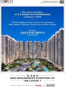 3BHK for sale in Dosti Greenscapes, Hadapsar Ind. Estate, Pune