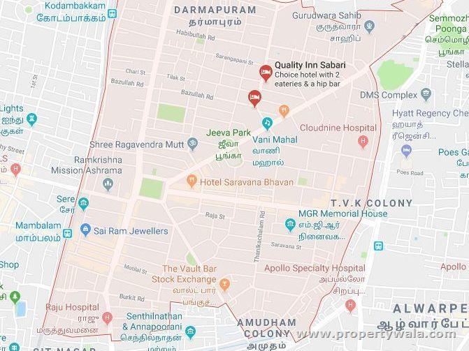 chennai t nagar map Office Space For Rent In T Nagar Chennai P7553047 chennai t nagar map