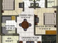 181 sq. yds. Floor Plan
