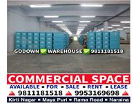 Godown for rent in Kirti Nagar Industrial Area, New Delhi