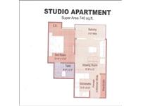 Studio Apartments - 740 Sq. Ft.