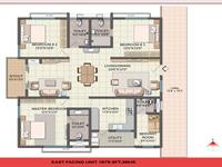 East Facing - 1875 Sft, 3BHK