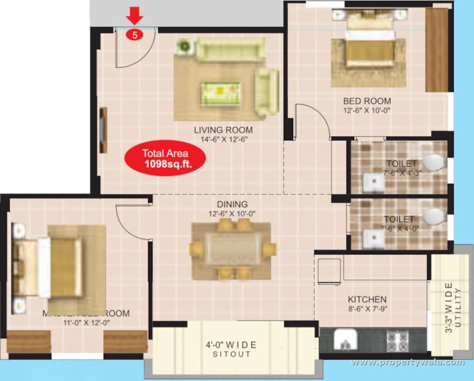 Floor plan-F