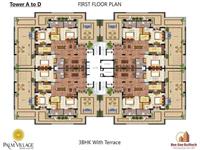 9th Floor Plan - 3 BHK