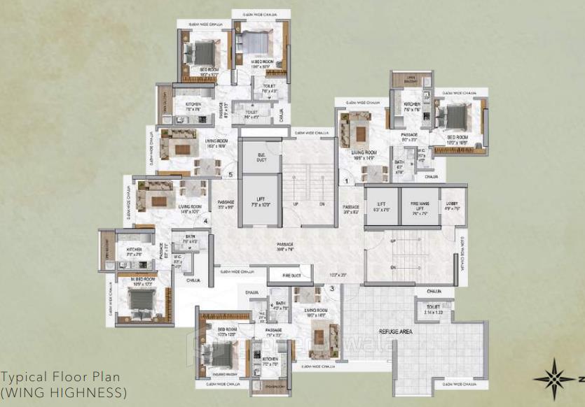 Typical Floor Plan Wing A