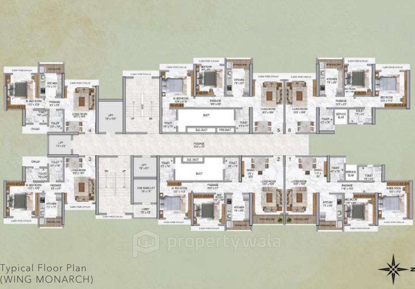 Typical Floor Plan Wing B