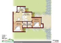 860 sq. ft. Floor Plan