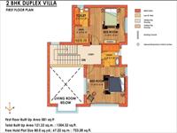 2BHK Duplex Villas - 581 Sq. Ft.