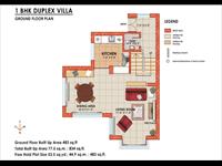 1BHK Duplex Villas - 483 Sq. Ft.