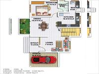 Type B - Ground Floor Plan 1160 Sq. Ft.