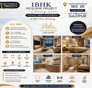 1 Bedroom Apartment for sale in Gazipur, Zirakpur