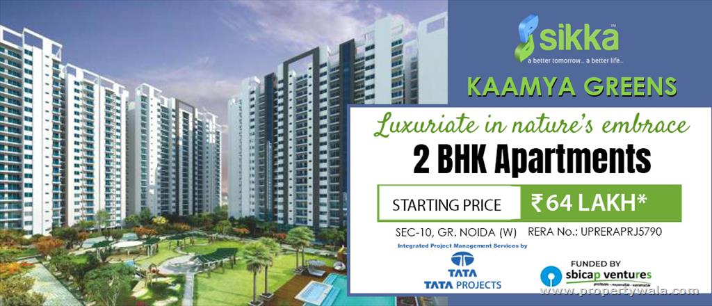 2 Bedroom Apartment / Flat for sale in Sikka Kaamna Greens, Sector 10, Noida