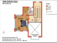 1BHK Duplex Villas - 351 Sq. Ft.