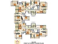 Olive 1st & 3rd Floor Plan