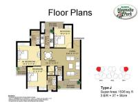 3BR+3T+Store Floor Plan