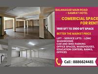 Balanagar Main Road - Samarat Hotel, Commercial Space for Rent - 35/- per sft.