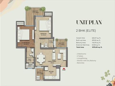 2 Bedroom Apartment for sale in Siddharth Vihar, Ghaziabad