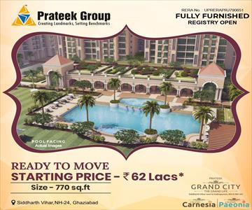 2BHK for sale in Prateek Grand City, Siddharth Vihar, Ghaziabad