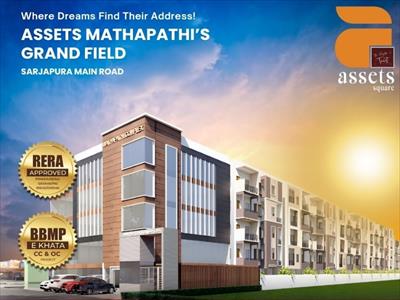 3BHK for sale in Assets Mathapathi Grand Field, Gunjur, Bangalore
