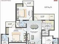 1205 sq.ft. Floor Plan