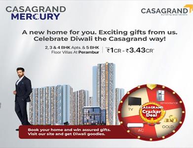 3BHK for sale in Casagrand Mercury, Kilpauk, Chennai