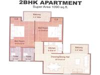 2BHK - 1090 Sq. Ft.