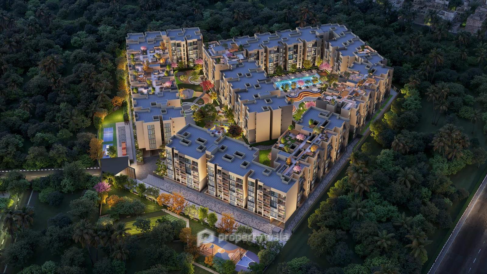 Night Aerial View